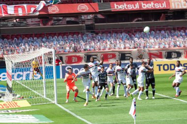 SAO PAULO - OCT 19, 2019: CORINTHIANS during the match between valid for the 27th round of the Brazilian Championship, at the Corinthians Arena in Itaquera
