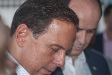 SAO PAULO, SP, 09.01.2020 - Sao Paulo Valisi Joao Doria Profesör Jose Maria Reys ile Escola Estadual 'ı ziyaret etti