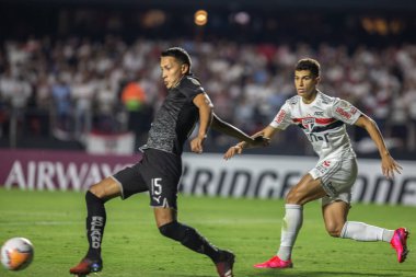 SAO PAULO, SP, BRAZIL: Brezilya 'daki iki Campeonato Brasileiro Srie A takımı arasında futbol maçı