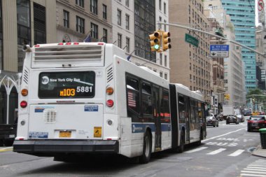 31 Ağustos 2020, New York, ABD: Metropolitan Transportation Authority (Metropolitan Transport Authority) New York 'taki metro ve otobüs ulaşımından sorumludur. Ancak sürücüler ve biniciler, 