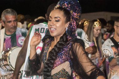 Sao Paulo, 25 Ocak 2020 - SAMBA VAI VAI OKULU TEKNİKİ - Escola de Samba Vai Vai 'nin teknik provası Sao Paulo' nun kuzeyinde Anhembi 'de gerçekleşti. 