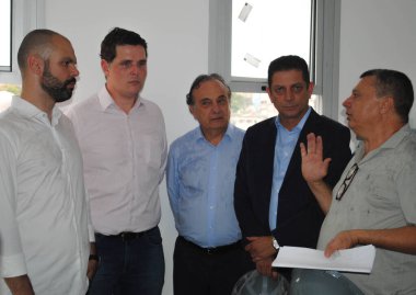 Sao Paulo Belediye Başkanı UPA kliniğini ziyaret etti. 21 Temmuz 2020, Sao Paulo, Brezilya: Sao Paulo Belediye Başkanı Bruno Covas, eski federal şerif yardımcısı Antonio Goulart, konsey üyesi Rodrigo Goulart ve UPA Maria Antonieta 'nın çalışmalarını ziyaret etti., 