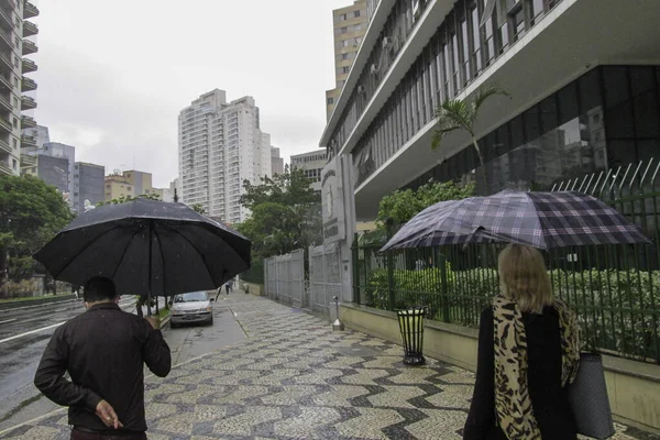 Sao Paulo Soğuk Yağmurlu Bir Gün Ekim 2020 Sao Paulo — Stok fotoğraf