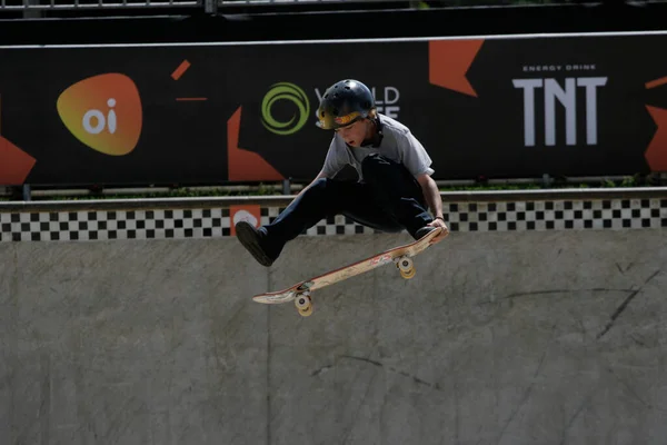 Sao Paulo 2019 Dünya Kaykay Parkı Sırasında Sporcular Için Paulo — Stok fotoğraf