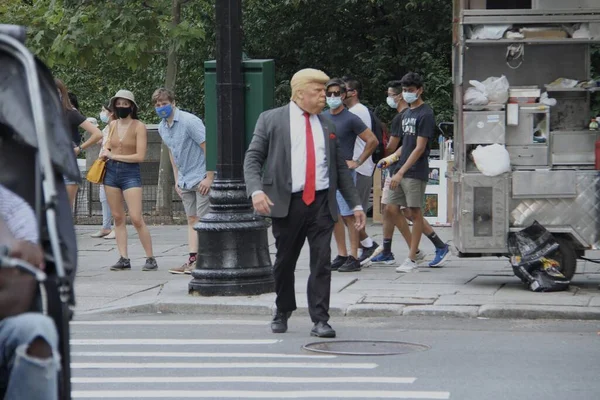 Septembre 2020 New York États Unis Homme Déguisé Président Des — Photo