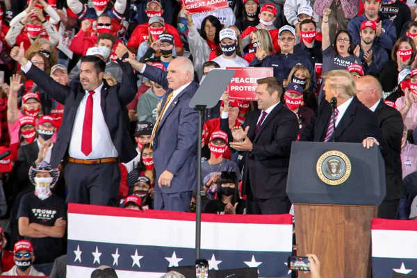 Nowość Prezydent Usa Donald Trump Przemawia Rajdzie Pittsburgu Września 2020 — Zdjęcie stockowe