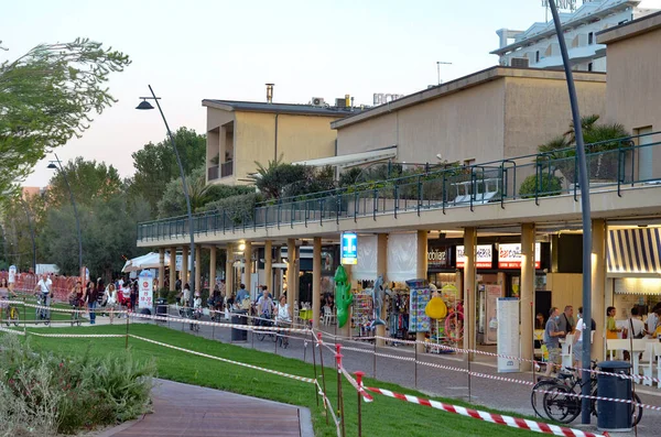 Rimini Ita 2020 Movimentacao Rimini Movimento Pessoas Cidade Italiana Rimini — Fotografia de Stock