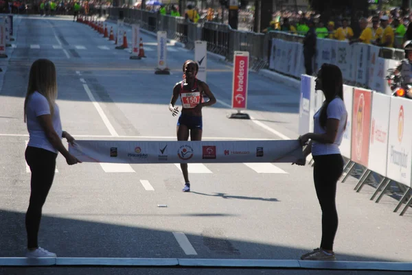 Sao Paulo 2019 Corrida Sao Silvestre Maratona Corrida — Fotografia de Stock