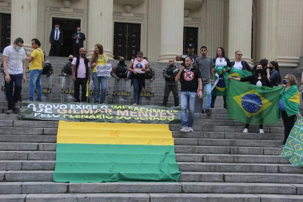 Impeachment Governador Rio Janeiro Julho 2020 Rio Janeiro Brasil Manifestação — Fotografia de Stock