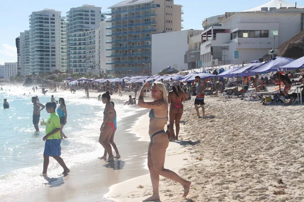 Cancun Mexikó Gyönyörű Trópusi Üdülőhely Cancún Mexikó — Stock Fotó