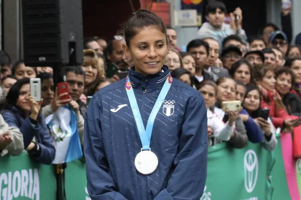 Lima Peru 2019 Podio Maratona 50Km Marcha Feminino Marcha Feminino — Stockfoto