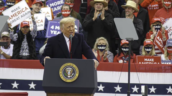 Novinka Prezident Usa Donald Trump Hovoří Shromáždění Pittsburghu Září 2020 — Stock fotografie