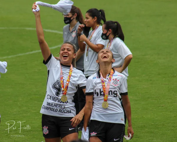 Spo Corinthians Won Brazilian 1St Division Female Soccer League December — Stock Photo, Image