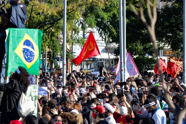 SAO PAULO, SP, 07.05.2020 -  Protests against Jair Bolsonaro in sao Paulo, Brasil  