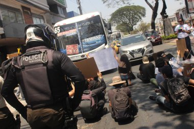 Guayaquil - Guayas, 26 / 08 / 2019 - Ekvador 'da protesto gösterileri 