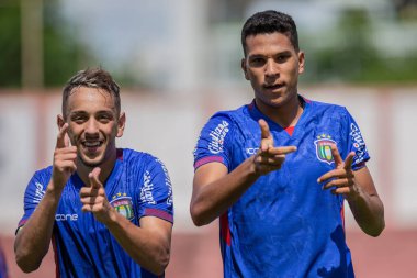 SAO PAULO, SP, BRAZIL: Brezilya 'daki iki Campeonato Brasileiro Srie A takımı arasında futbol maçı