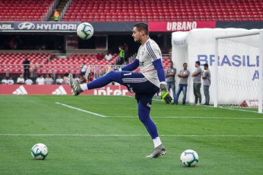 SAO PAULO - OCT 26, 2019: BRASILEIRAO - Match brasileirao, valid for the 21 round of the Brazilian Championship, at Estadio do Morumbi, west zone of Sao Paulo