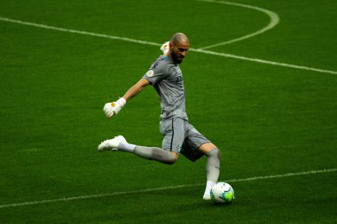 SAO PAULO, SP, BRAZIL: Brezilya 'daki iki Campeonato Brasileiro Srie A takımı arasında futbol maçı