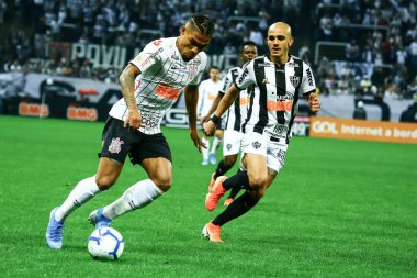 SAO PAULO - OCT 19, 2019: CORINTHIANS during the match between valid for the 27th round of the Brazilian Championship, at the Corinthians Arena in Itaquera