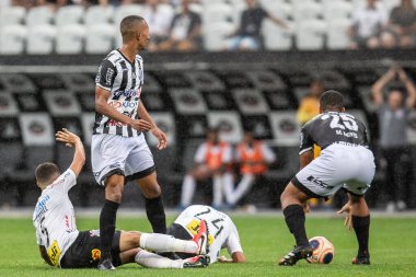 SAO PAULO, SP, BRAZIL: Brezilya 'daki iki Campeonato Brasileiro Srie A takımı arasında futbol maçı