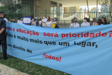 Sao Paulo Belediye Başkanı Tabaos Barajı 'nı ziyaret etti. 14 Eylül 2020, Sao Paulo, Brezilya: Sao Paulo Belediye Başkanı Bruno Covas, Taboao Reservoir - Aricanduva 2 'nin çalışmalarını ziyaret etti.,