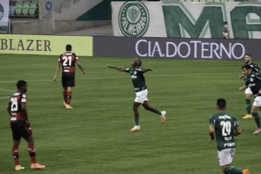 (Paulista Kadın Futbol Ligi 'nde. 10 Aralık 2020, Sao Paulo, Brezilya: Corinthians ve Palmeiras arasındaki futbol maçı, yarı final maçı için Arena Barueri Stadyumu 'nda oynandı. Sonuç, Korintliler 2x2 Palmeira. Korintliler 'in golleri eksikti.