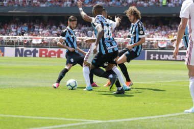 SAO PAULO, SP, BRAZIL: Brezilya 'daki iki Campeonato Brasileiro Srie A takımı arasında futbol maçı