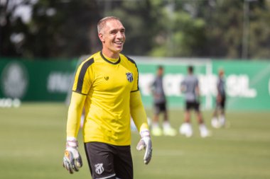 SAO PAULO - January 08, 2020: TRAINING THE PALMEIRAS TEAM The Palmeiras football squad conducts training aimed at the first commitment of the year
