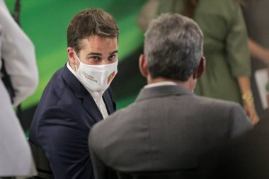 Flu vaccination campaign. March 23,2020,Osasco,Sao Paulo,Brazil: The first day of vaccination campaign against influenza and H1N1 flu held at health center UBS Helena Marry 