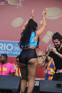 RUO DE JANEIRO, RJ, 12.01.2020 - BLOCO DE CARNAVAL - Bloco da Favorita Copacabana, Rio de Janeiro 