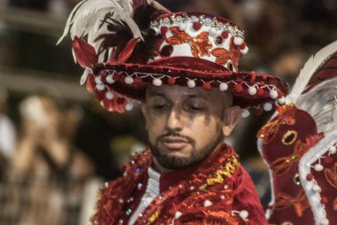 Sao Paulo, 25 Ocak 2020 - SAMBA VAI VAI OKULU TEKNİKİ - Escola de Samba Vai Vai 'nin teknik provası Sao Paulo' nun kuzeyinde Anhembi 'de gerçekleşti. 