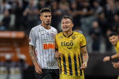 SAO PAULO - 12 Şubat 2020: COPA LİBERTADORES 2020 CORINTHIANS-GUARANI Corinthians karşı Guarani takımı (Paraguay) Copa Libertadores da America 2020, Arena Corinthians