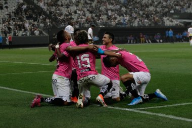 SAO PAULO, SP, BRAZIL: Brezilya 'daki iki Campeonato Brasileiro Srie A takımı arasında futbol maçı