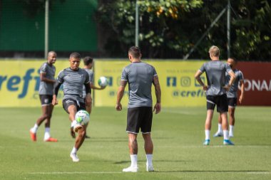 SAO PAULO, SP, BRAZIL: Brezilya 'daki iki Campeonato Brasileiro Srie A takımı arasında futbol maçı
