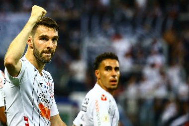 SAO PAULO - OCT 19, 2019: CORINTHIANS during the match between valid for the 27th round of the Brazilian Championship, at the Corinthians Arena in Itaquera