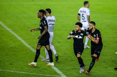SAO PAULO, SP, BRAZIL: Brezilya 'daki iki Campeonato Brasileiro Srie A takımı arasında futbol maçı