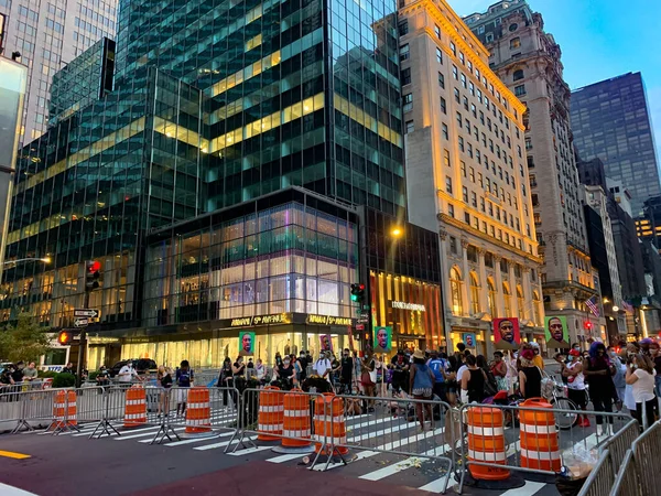 Black Lives Matter Protesto Trump Tower Julho 2020 Nova York — Fotografia de Stock