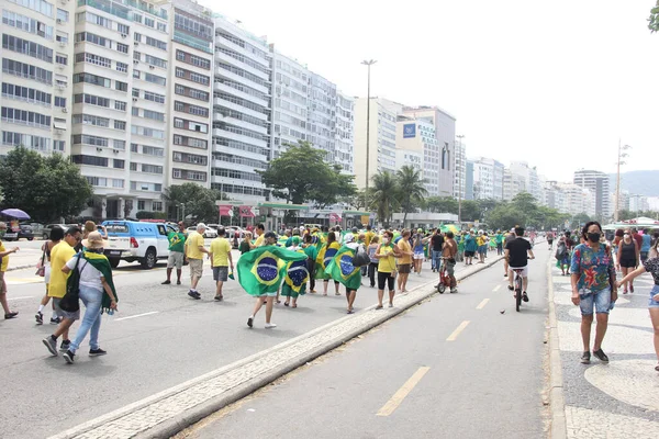 Celebração Dia Independência Brasileira Setembro 2020 Rio Janeiro Brasil Passeio — Fotografia de Stock