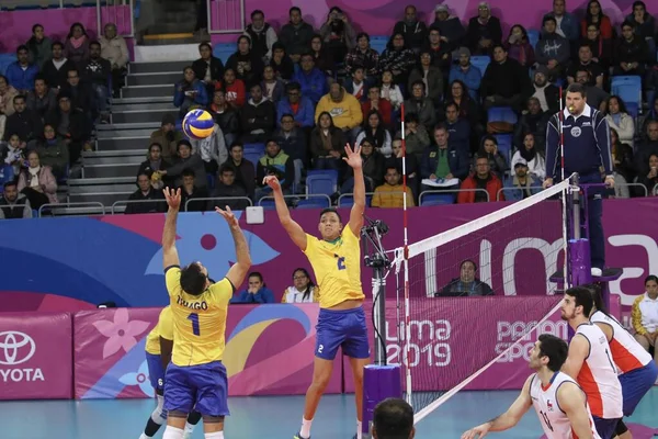 Internacionális Lima Peru 2019 Lima Peru 2019 Disputa Bronze Voleibol — Stock Fotó