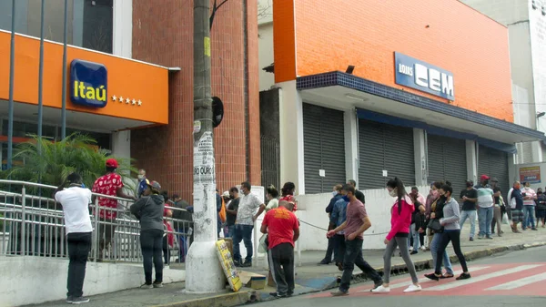 Int Movimiento Personas Medio Covid Junio 2020 Cotia Sao Paulo —  Fotos de Stock