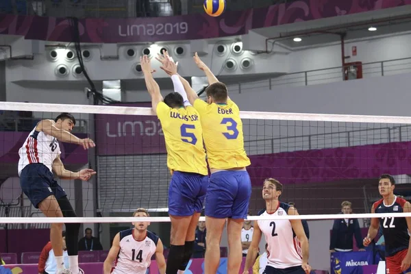 Internacional Lima Peru 2019 Lima Peru 2019 Voleibol Masculino Brasil — Stok fotoğraf