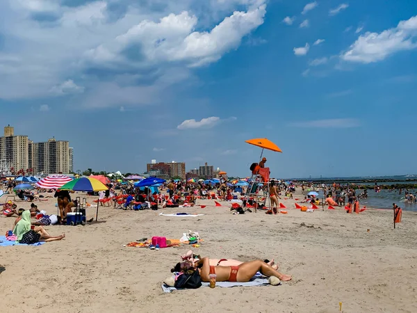 Juli 2020 Coney Island Brooklyn New York Usa Beweging Van — Stockfoto