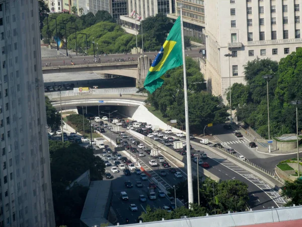 Situação Meteorológica Circulação Pessoas São Paulo Novembro 2020 São Paulo — Fotografia de Stock