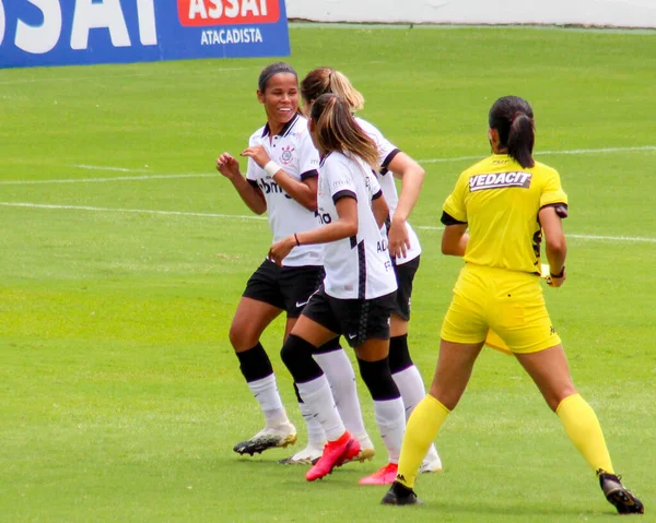 Spo Corinthians Remporte Ligue Féminine Football Première Division Brésilienne Décembre — Photo