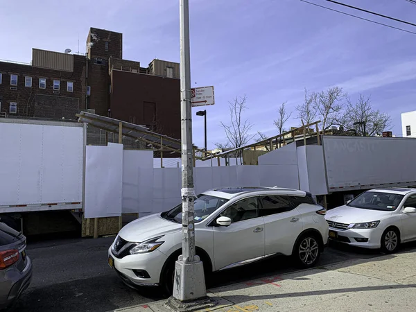 Nuevo Covid Movimiento Hospital Wyckoff Abril 2020 Brooklyn Nueva York —  Fotos de Stock