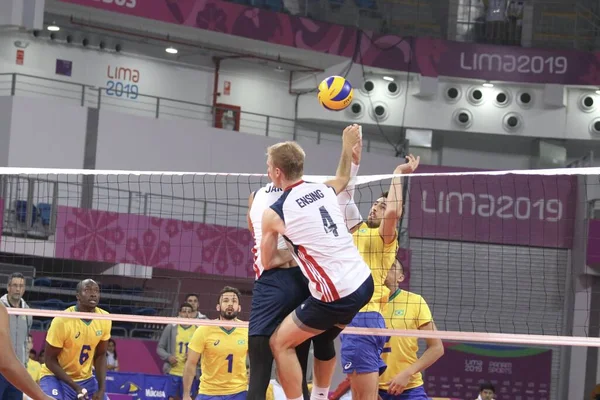 Internacional Lima Peru 2019 Lima Peru 2019 Voleibol Masculino Brasil — Fotografia de Stock