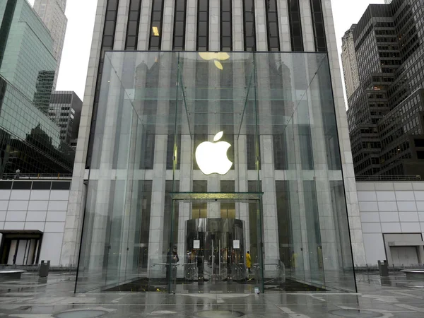 Nieuw Covid Beweging New York Maart 2020 New York Apple — Stockfoto