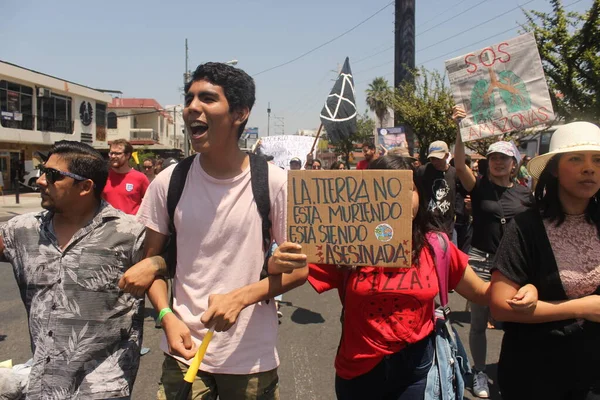 과야킬 2019 에콰도르에서 시위하는 사람들 — 스톡 사진