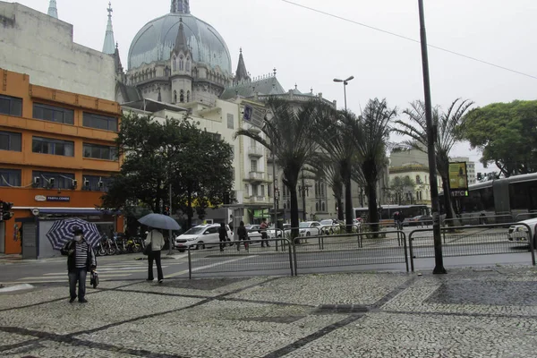 Zimny Deszczowy Dzień Sao Paulo Października 2020 Sao Paulo Brazylia — Zdjęcie stockowe