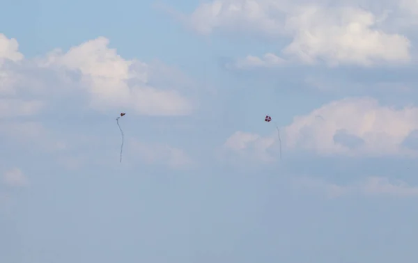 Int Covid Flying Kites Quarantine May 2020 Sao Paulo Brazil — Stock Photo, Image